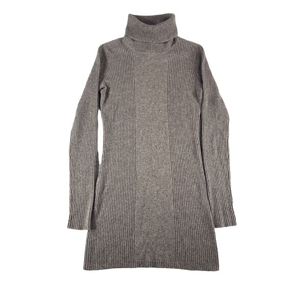 Design History Pure Cashmere Sweater Womens XS Gray Tunic Turtleneck Long Sleeve - Picture 1 of 12